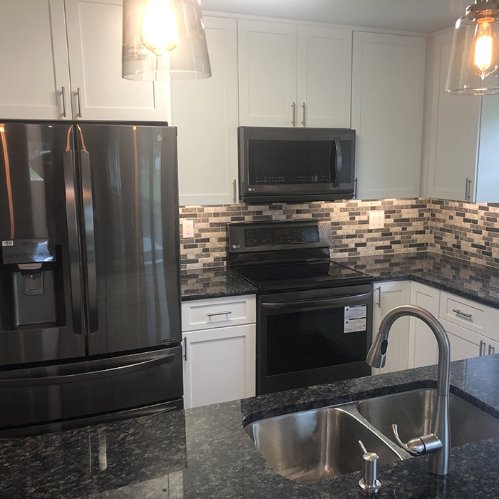 newly remodeled kitchen with elegant countertop fort myers fl
